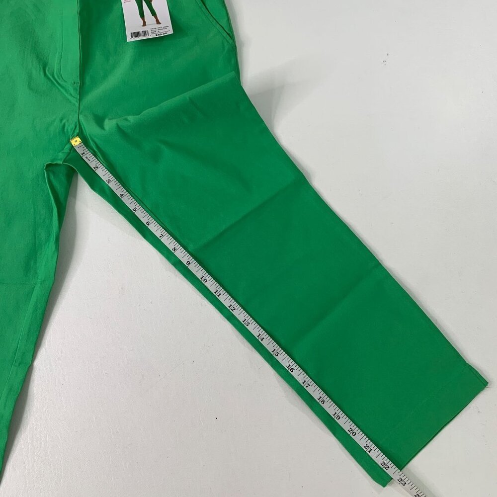 Rafaella Ladies Capri 4 Pull On Stretch Capri Pants Kelly Green Size 4 - Picture 8 of 8